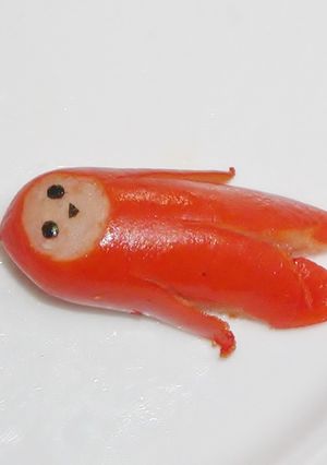 赤ウインナー星人 ☆キャラ弁のおかず☆-レシピのメイン写真