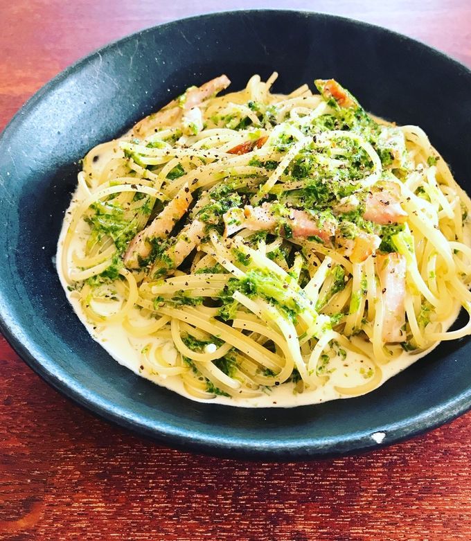 生海苔とベーコンのクリームパスタ-レシピのメイン写真