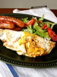 失敗じゃないんです♡簡単くずし目玉焼き-レシピのメイン写真