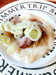 簡単! バター香る あさり うどん-レシピのメイン写真
