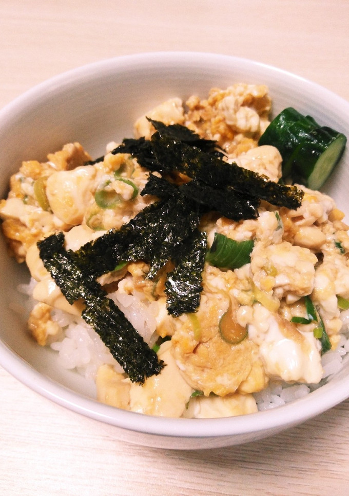 とうふ卵とじ丼-レシピのメイン写真