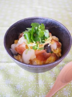 鱈の梅風味卵とじ丼-レシピのメイン写真