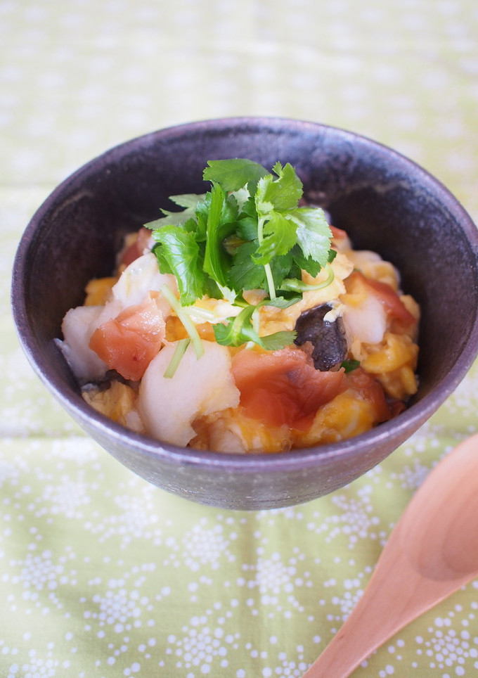 鱈の梅風味卵とじ丼-レシピのメイン写真