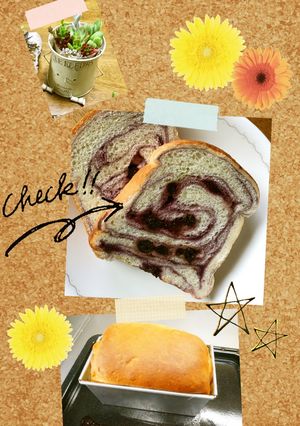 ブルーベリー食パン-レシピのメイン写真