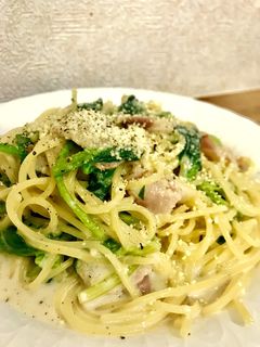 超簡単!ほうれん草のクリームパスタ◎-レシピのメイン写真
