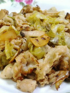 豚バラ肉とレタスで逆サムギョプサル風炒め-レシピのメイン写真
