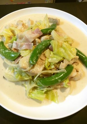 春野菜と鶏むね肉の味噌クリーム煮-レシピのメイン写真