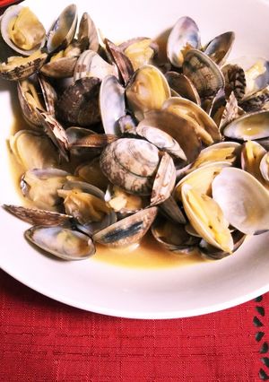 祝話題入♡子供も食べれる♡あさりの酒蒸し-レシピのメイン写真