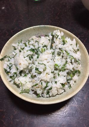 農家の食卓〜せりの混ぜご飯〜-レシピのメイン写真