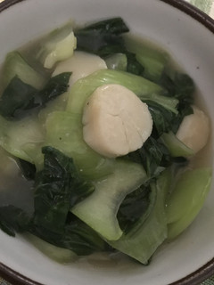 白だしで♪青梗菜と帆立のオイスター煮込み-レシピのメイン写真