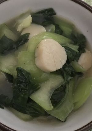 白だしで♪青梗菜と帆立のオイスター煮込み-レシピのメイン写真