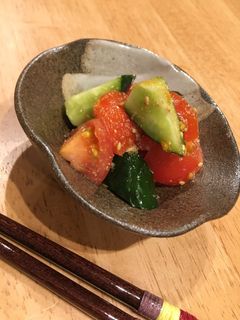 トマトときゅうりのごま酢和え-レシピのメイン写真