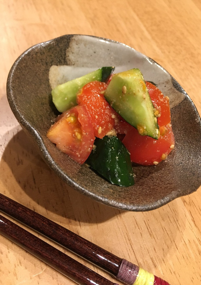 トマトときゅうりのごま酢和え-レシピのメイン写真