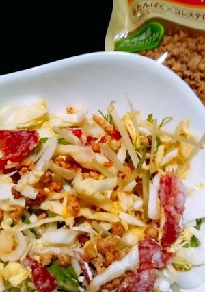 大豆のお肉のサラダ-レシピのメイン写真