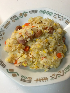 とうちゃんのチャーハン、ソーセージ香味ぺ-レシピのメイン写真