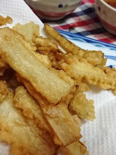 旬★サクッサク【ウドの天ぷら&天つゆ】-レシピのメイン写真