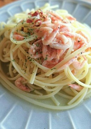 桜えびのにんにくパスタ-レシピのメイン写真