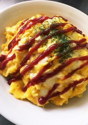 簡単!包まない!ふわとろオムライス ♪-レシピのメイン写真