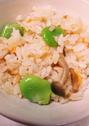 空豆とツナの炊き込みご飯-レシピのメイン写真