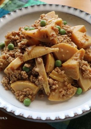 筍の甘辛そぼろ煮☆お弁当にメインに消費に-レシピのメイン写真