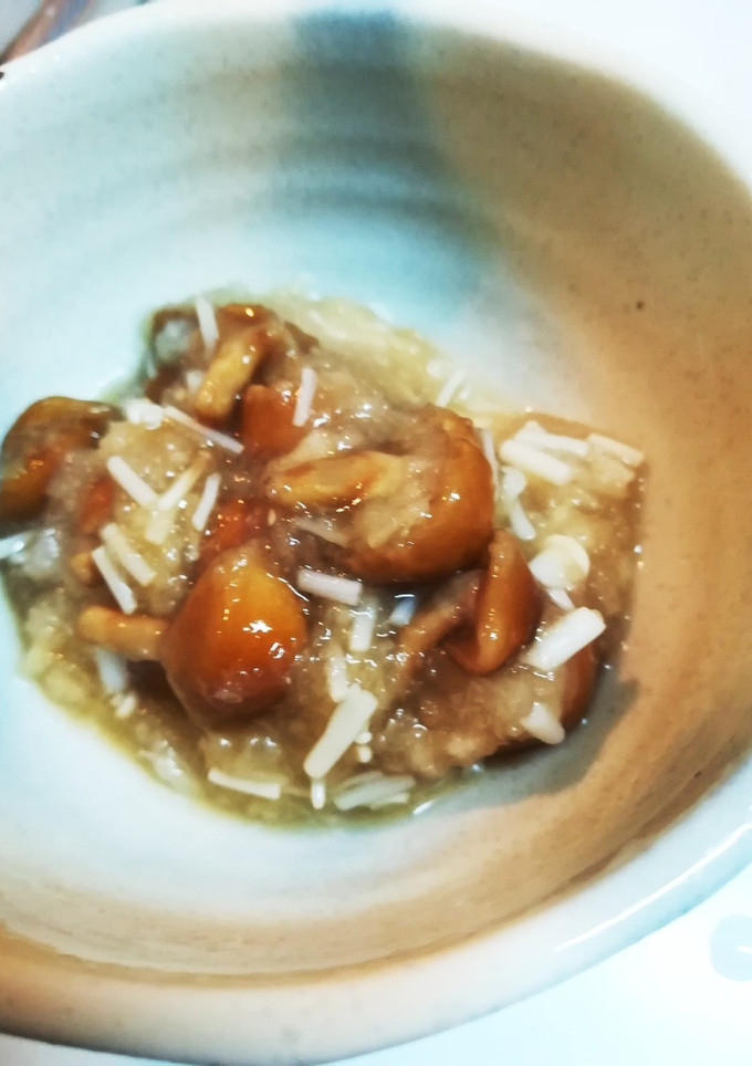 なめことエノキのみぞれ煮-レシピのメイン写真