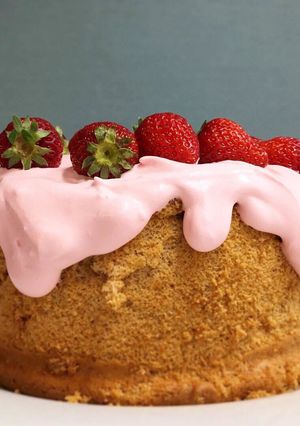 ふわふわ♪いちごのシフォンケーキ-レシピのメイン写真