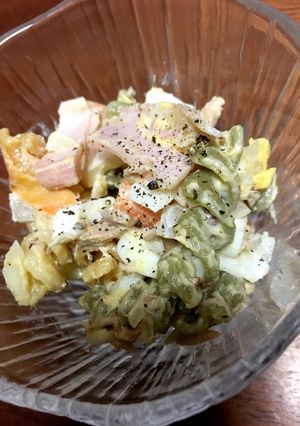 作り置きシンプルマカロニサラダ-レシピのメイン写真