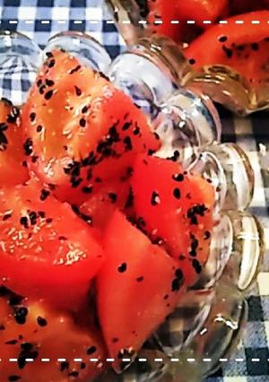 ボールだけで簡単！韓国風トマトサラダ-レシピのメイン写真