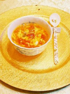 トマトと玉子のスープ(。◕‿◠。)ღლ-レシピのメイン写真