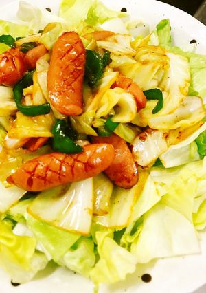 ⭐️ 子供に大人気簡単ウィンナー野菜炒め-レシピのメイン写真