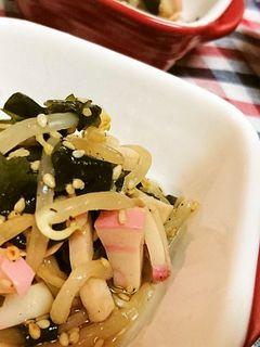 簡単!速攻【もやしと板カマのごまポン酢】-レシピのメイン写真