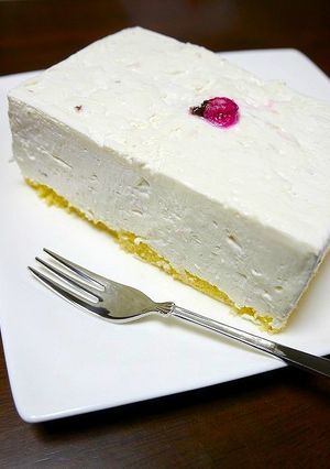 桜スイーツ☆レアチーズケーキ-レシピのメイン写真