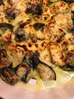 ナスと鶏胸肉のわさびマヨチーズ焼き-レシピのメイン写真