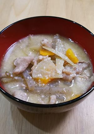 冷凍根菜で簡単10分酒粕入り豚汁-レシピのメイン写真