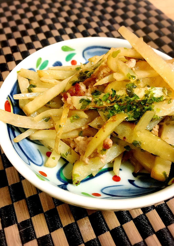 新じゃがとひき肉の爽やか液みそ炒め-レシピのメイン写真