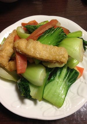 簡単に副菜が！野菜と油揚げの味噌炒め-レシピのメイン写真