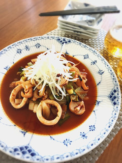 ささっと簡単☆イカの中華風野菜炒め-レシピのメイン写真
