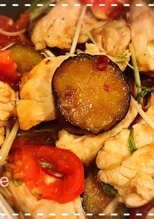 鶏むね肉と茄子とトマトのマリネ風-レシピのメイン写真