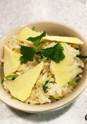 今が旬 炊飯器でたけのこの炊き込みご飯　-レシピのメイン写真