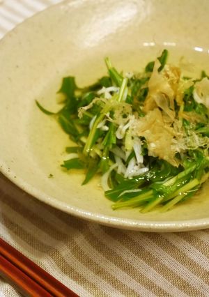 水菜としらすの白だしさっと煮★5分で完成-レシピのメイン写真