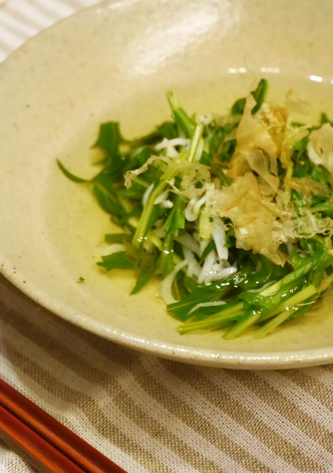 水菜としらすの白だしさっと煮★5分で完成-レシピのメイン写真