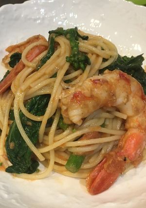 トマト味噌クリームパスタ-レシピのメイン写真