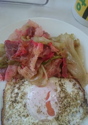 鯨ベーコンとレタス炒め-レシピのメイン写真