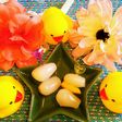 お弁当に漬け物も串に刺すと可愛い♪