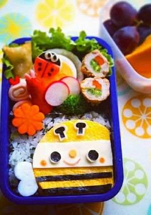 のせるだけ♡蜂とてんとう虫の春弁当-レシピのメイン写真