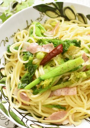 液体塩こうじで菜の花とベーコンのパスタ☆-レシピのメイン写真