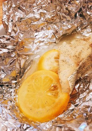 白身魚のレモン風味ホイル焼き-レシピのメイン写真