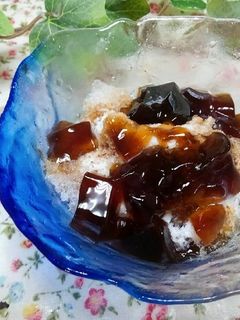 かき氷に「コーヒーゼリー」-レシピのメイン写真