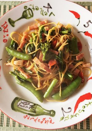 菜の花の水戻しパスタ-レシピのメイン写真