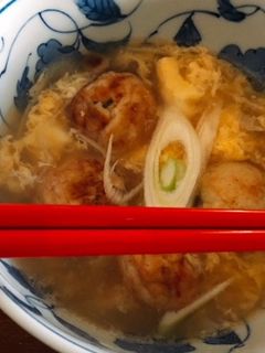 余ったたこ焼きで〜スープタコ焼き明石焼風-レシピのメイン写真